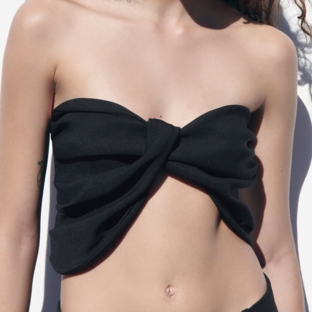 Zara wrap crop top